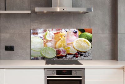 Szklany Panel Owocowe Koktajle w Słoikach