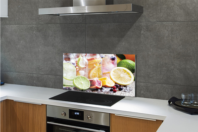 Szklany Panel Owocowe Koktajle w Słoikach