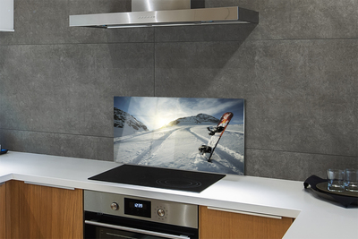 Panel nad Blat Kuchenny Snowboard w Zimowych Górach