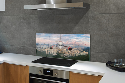 Panel nad Blat Kuchenny Samolot nad Miastem i Górami