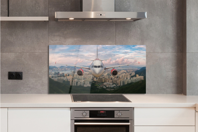 Panel nad Blat Kuchenny Samolot nad Miastem i Górami