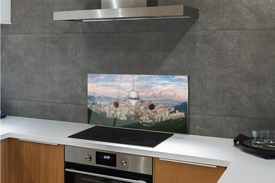 Panel nad Blat Kuchenny Samolot nad Miastem i Górami