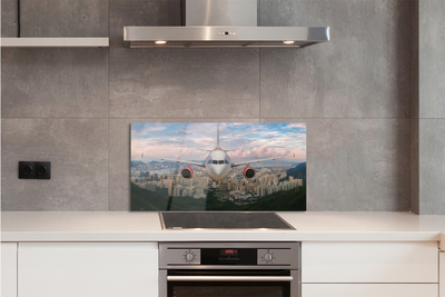 Panel nad Blat Kuchenny Samolot nad Miastem i Górami