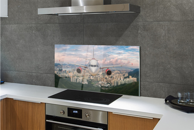 Panel nad Blat Kuchenny Samolot nad Miastem i Górami