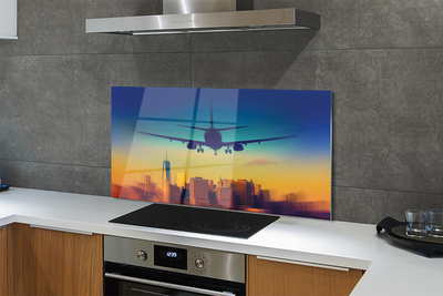 Panel nad Blat Kuchenny Samolot o Zachodzie Słońca