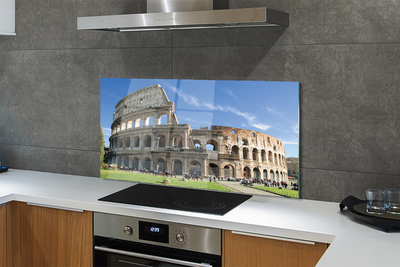 Szkło do Kuchni na Ścianę Majestatyczne Rzymskie Koloseum