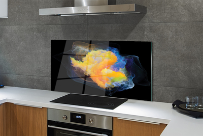 Panel szklany do Kuchni Feeria Kolorowych Fraktali