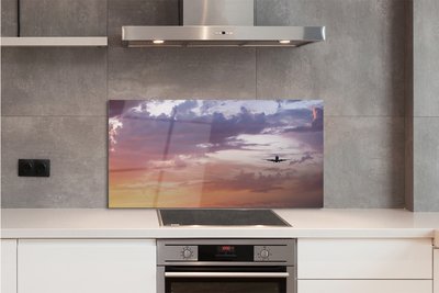 Panel nad Blat Kuchenny Samolot wśród Nocnych Chmur