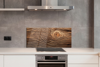 Panel szklany do Kuchni Organiczna Tekstura Deski