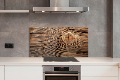 Panel szklany do Kuchni Organiczna Tekstura Deski