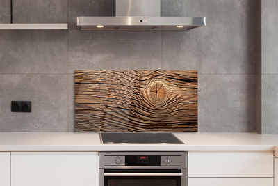 Panel szklany do Kuchni Organiczna Tekstura Deski