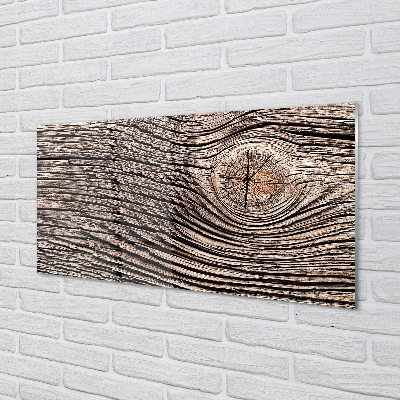 Panel szklany do Kuchni Słoje Drewna w Zbliżeniu