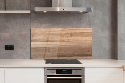 Panel szklany do Kuchni Szlachetna Struktura Drewna