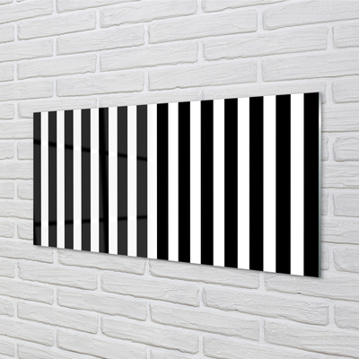 Panel Szklany Geometryczne paski zebra