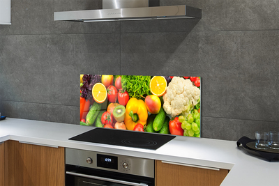 Szklany Panel Zielona Kompozycja Warzywna