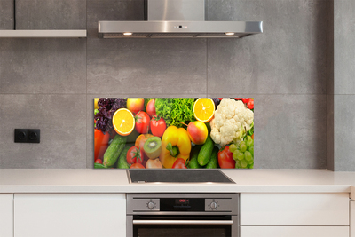 Szklany Panel Zielona Kompozycja Warzywna