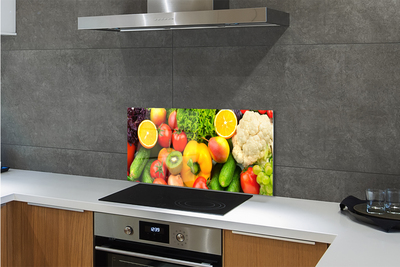 Szklany Panel Zielona Kompozycja Warzywna