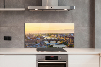 Panel Szklany Poranna Panorama Włoch