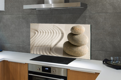 Szkło do Kuchni na Ścianę Tekstura Piaskowca i Piasku