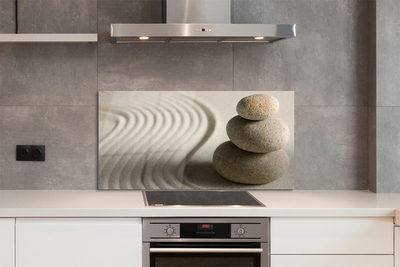 Szkło do Kuchni na Ścianę Tekstura Piaskowca i Piasku