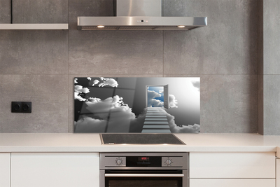 Szkło do Kuchni na Ścianę Schody do Nieba