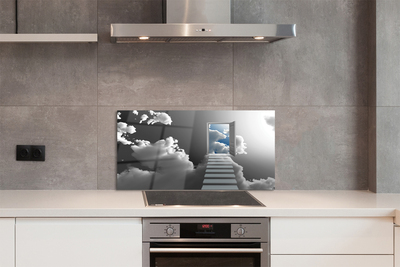 Szkło do Kuchni na Ścianę Schody do Nieba