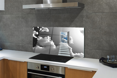 Szkło do Kuchni na Ścianę Schody do Nieba