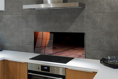 Szkło do Kuchni na Ścianę Piłka do Koszykówki na Parkiecie