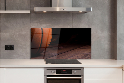 Szkło do Kuchni na Ścianę Piłka do Koszykówki na Parkiecie