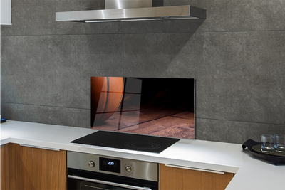 Szkło do Kuchni na Ścianę Piłka do Koszykówki na Parkiecie