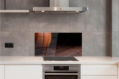 Szkło do Kuchni na Ścianę Piłka do Koszykówki na Parkiecie