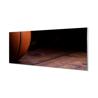 Szkło do Kuchni na Ścianę Piłka do Koszykówki na Parkiecie