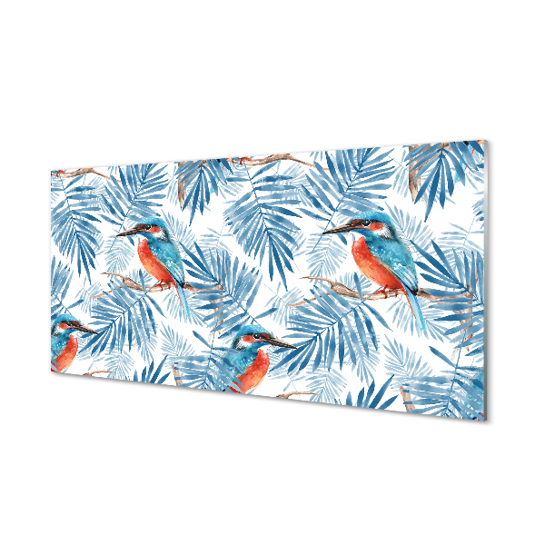 Panel szklany do Kuchni Malowana Ilustracja na Gałęzi