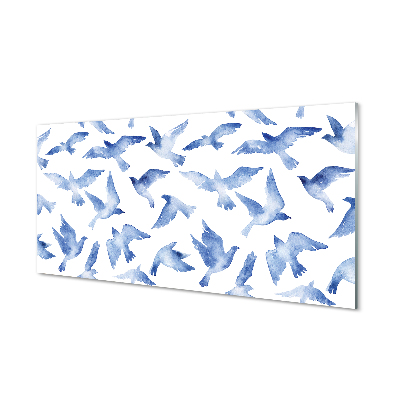 Panel Szklany Malowane ptaki