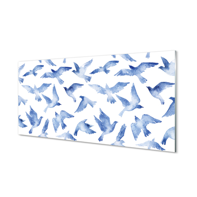 Panel Szklany Malowane ptaki