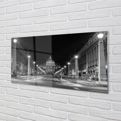 Szkło do Kuchni na Ścianę Droga do Zabytkowej Kaplicy