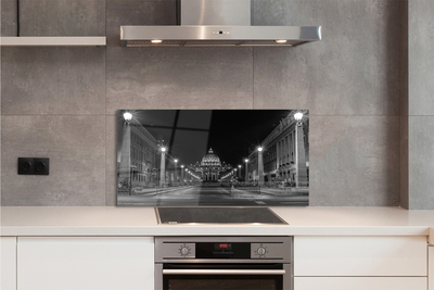 Szkło do Kuchni na Ścianę Droga do Zabytkowej Kaplicy