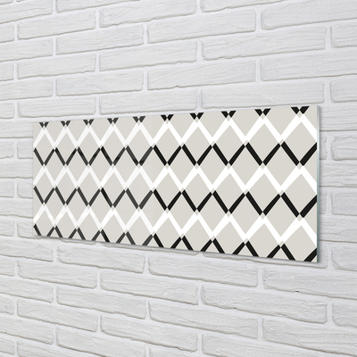 Panel szklany do Kuchni Szlachetny Wzór Diamentowy