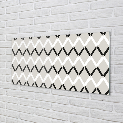 Panel szklany do Kuchni Szlachetny Wzór Diamentowy