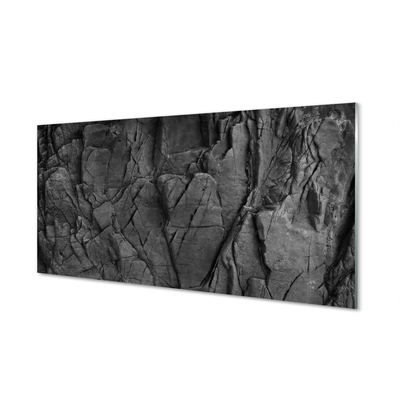Szkło do Kuchni na Ścianę Artystyczna Tekstura Skalna