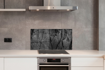 Szkło do Kuchni na Ścianę Artystyczna Tekstura Skalna