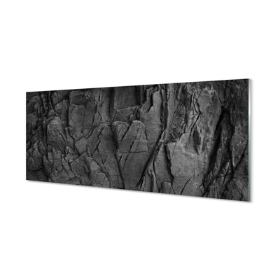Szkło do Kuchni na Ścianę Artystyczna Tekstura Skalna