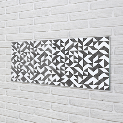 Panel szklany do Kuchni Abstrakcyjne Wielokąty