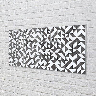 Panel szklany do Kuchni Abstrakcyjne Wielokąty