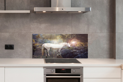 Panel Szklany Jednorożec w Magicznym Lesie