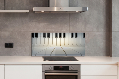 Szklany Panel Klawisze Fortepianu