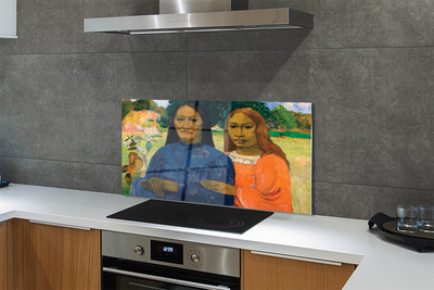 Panel nad Blat Kuchenny Dwie Kobiety - Paul Gauguin