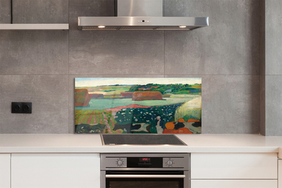 Panel nad Blat Kuchenny Stogi Siana w Bretanii - Gauguin