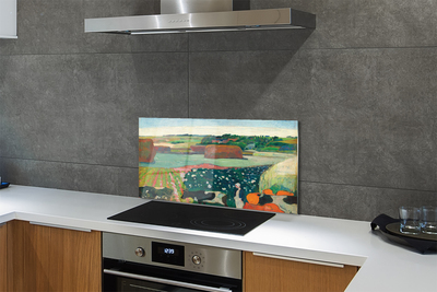 Panel nad Blat Kuchenny Stogi Siana w Bretanii - Gauguin