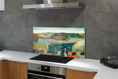 Panel nad Blat Kuchenny Stogi Siana w Bretanii - Gauguin